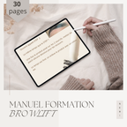 Extrait du manuel de formation pour sourcils browlift ADR by Floriane.