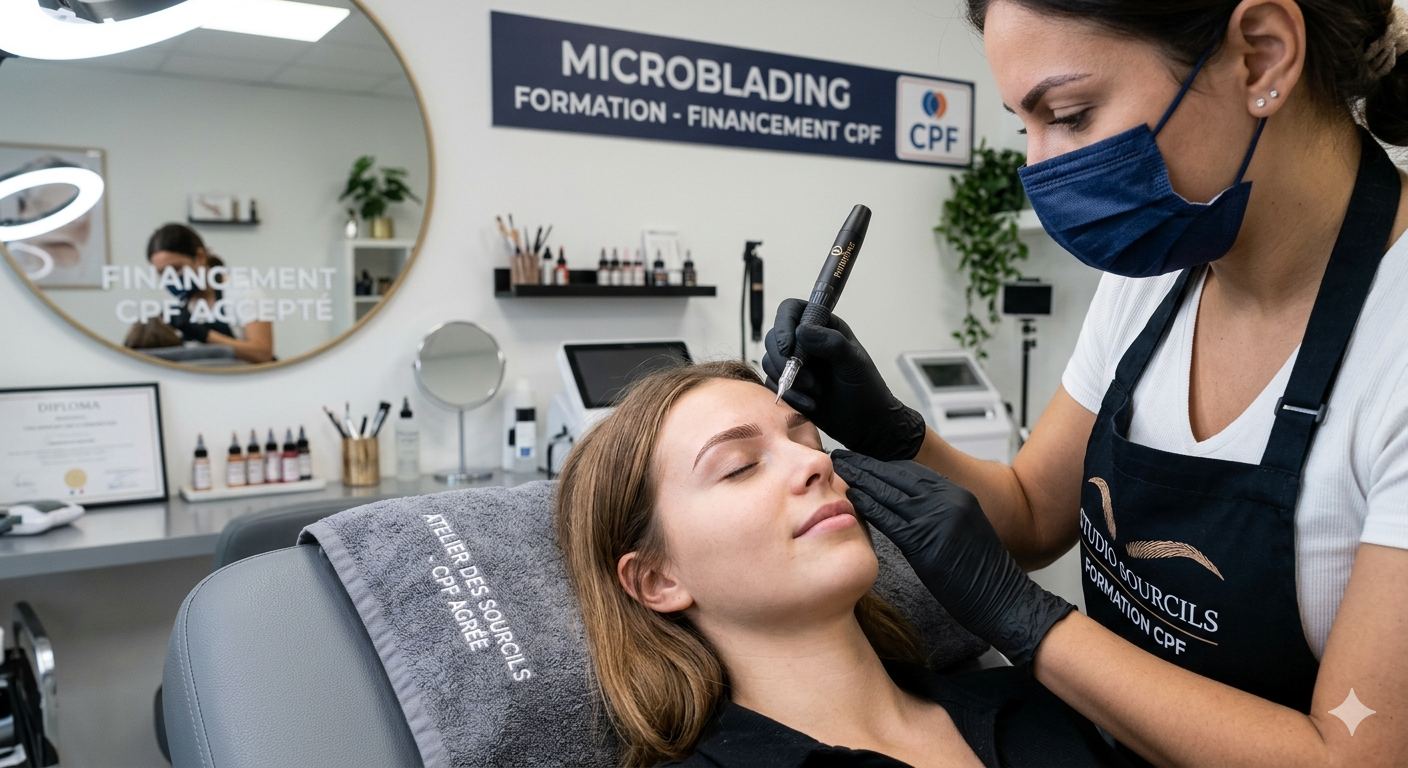 Formation MAQUILLAGE PERMANENT SOURCILS - 3 jours Eligible CPF