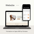 Présentation du site de formation en ligne ADR By Floriane, destiné aux techniques de la colorimétrie en maquillage permanent.