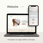 Présentation du site de formation en ligne ADR By Floriane, destiné aux extensions de cils.