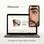Présentation du site de formation en ligne ADR By Floriane, destiné au Lash Botox.